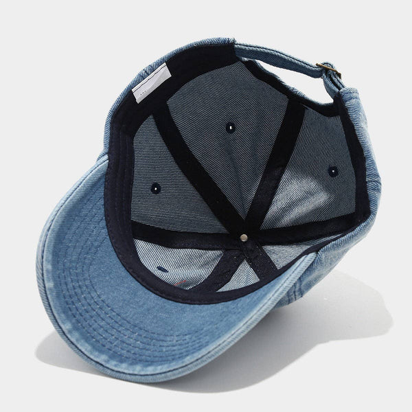 Denim Cherry Embroidered Casual Baseball Cap DP25E978