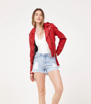 Wild 2 RF Leather Jacket red