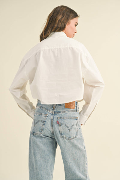 T2922     CROPPED BUTTONDOWN SHIRTS