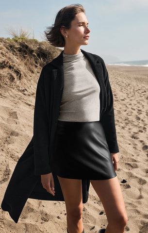Ciera Leather Skirt