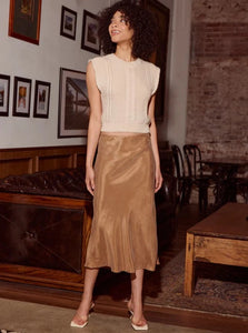Adonia Bias Skirt Coffeee