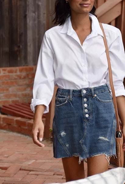 White Button Up Oxford