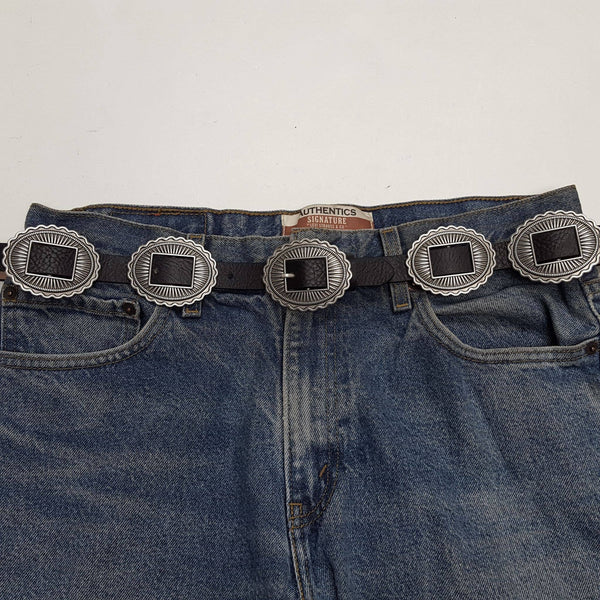 Western Style w. Full Conchos on the Belt