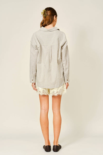 AJP6131 SATIN LACE SHORTS: LEMON / M