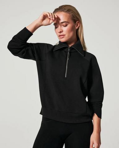 Air Essential half zip black