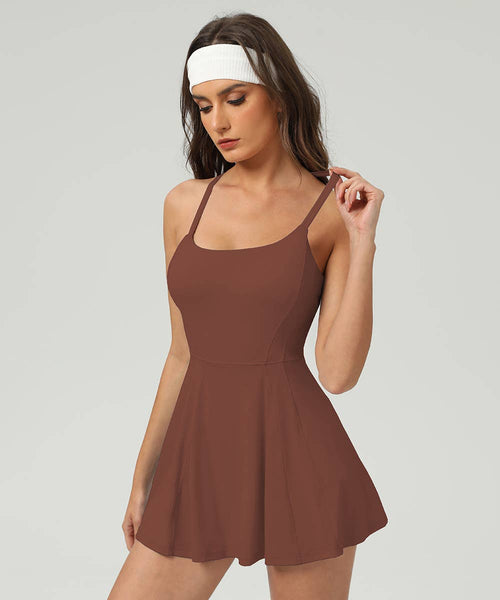 Tennis Golf Dress with Short and Pocket