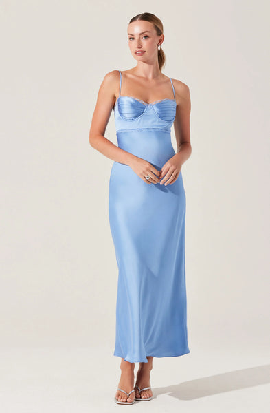 Florianne Satin Maxi Dress