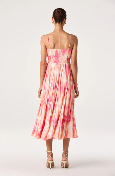 Maeve Coral Abstract Dress