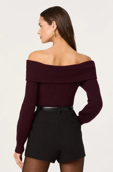 Tilde Twist Off Shoulder Sweater