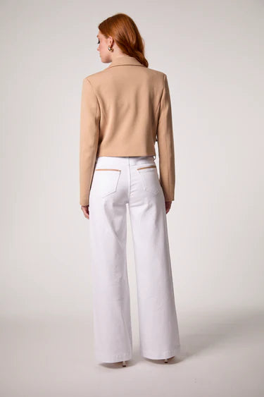 Chloe Cropped Hooded Blazer