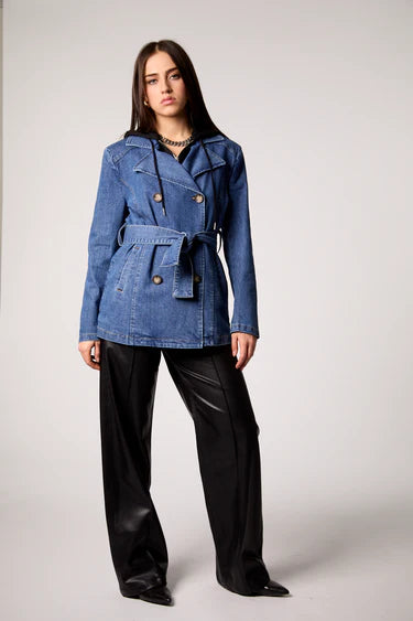 Gracie Denim Trench