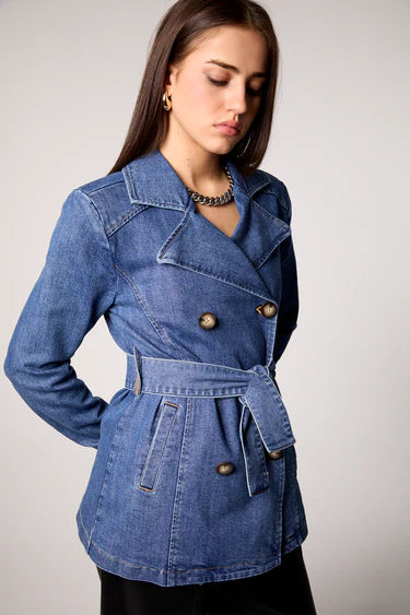 Gracie Denim Trench