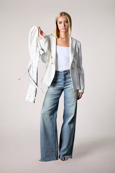 Helen Double Breasted Blazer W/Hood
