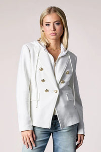 Helen Double Breasted Blazer W/Hood