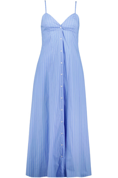 Adria Poplin Button Front Dress
