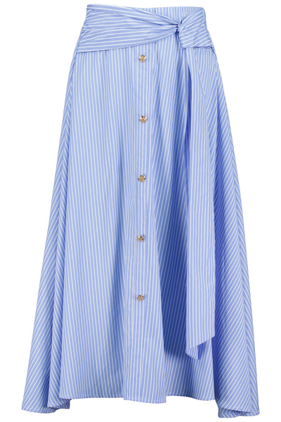 Summer Poplin Midi Skirt