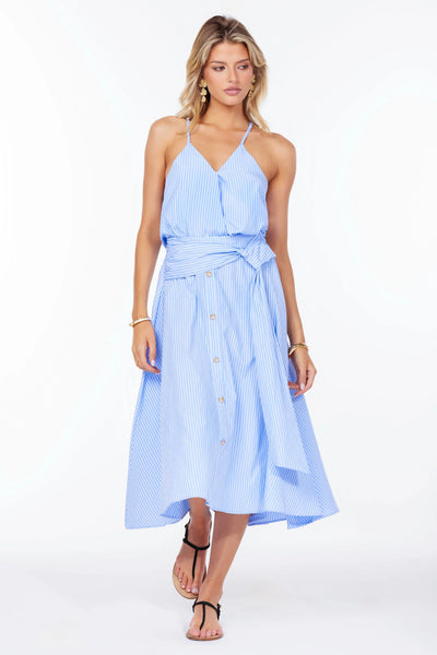 Summer Poplin Midi Skirt