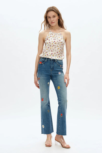 Flora Mid Rise Bootcut
