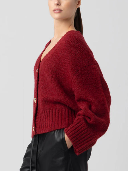 Crimson Crest Sweater