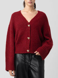 Crimson Crest Sweater