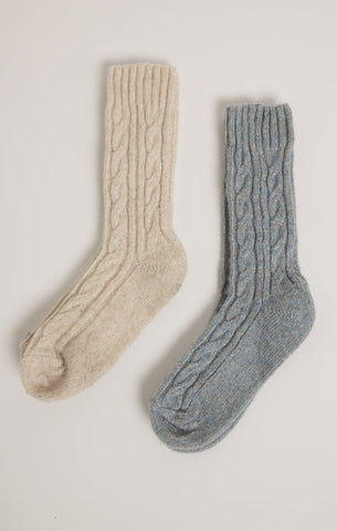 Cable Socks 2 pack