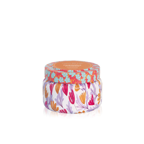 Pineapple Flower 8.5oz Pattern Play Tin