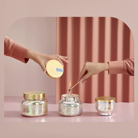Volcano Mercury Iridescent Candle Jar