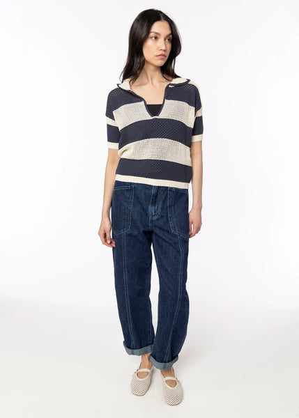 Chios Knit Polo Top