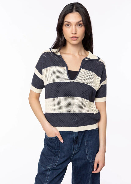 Chios Knit Polo Top