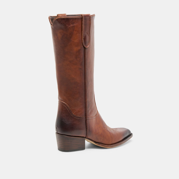 Vigla Chestnut Leather Boot