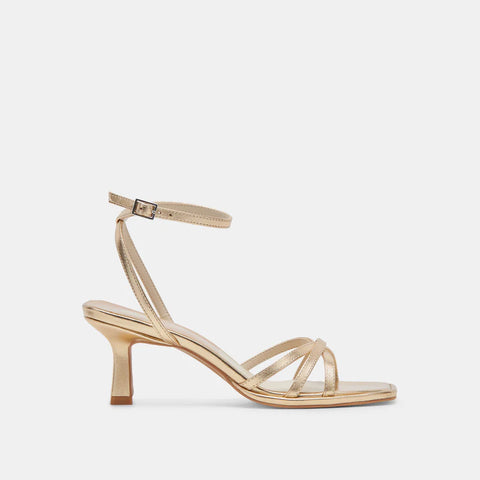 Manji Gold Metallic Heel