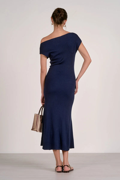 Ribbed Knit Midi Dress
