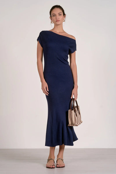 Ribbed Knit Midi Dress