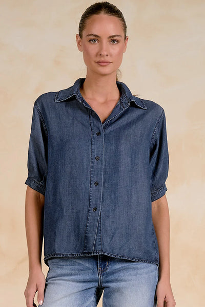 Hawthorne Denim Button Down Top