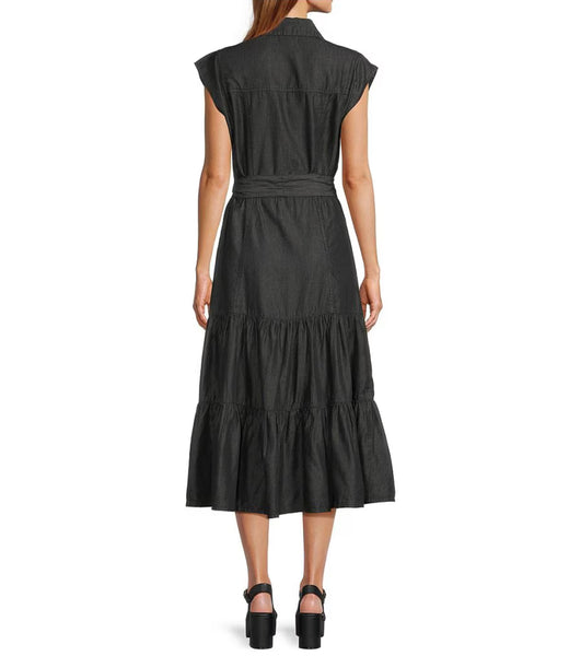Cap Sleeve Midi Dress