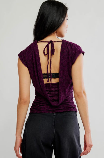 Aura Top Plum