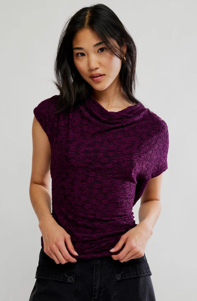 Aura Top Plum