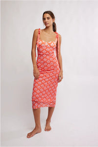 Got Glam Coral Slip Dress