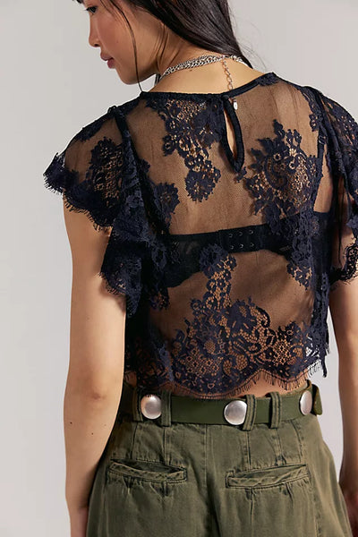 Lunar Ash Lace Top