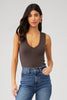 Neria Tank Top in Double Espresso