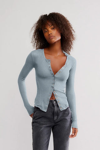 Going Places Cardi Pearl Blue