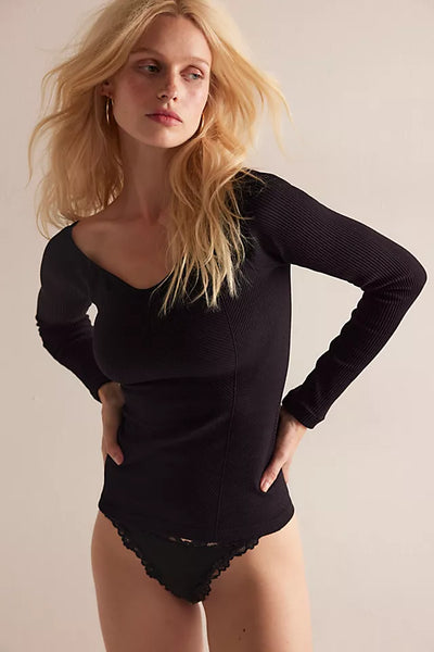 Sleek Rib Layering Top