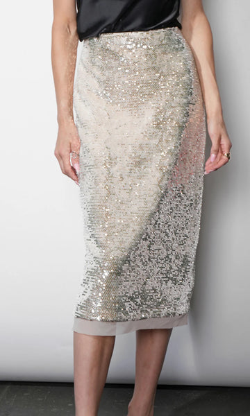 Gianna Velvet Sequin Midi Skirt