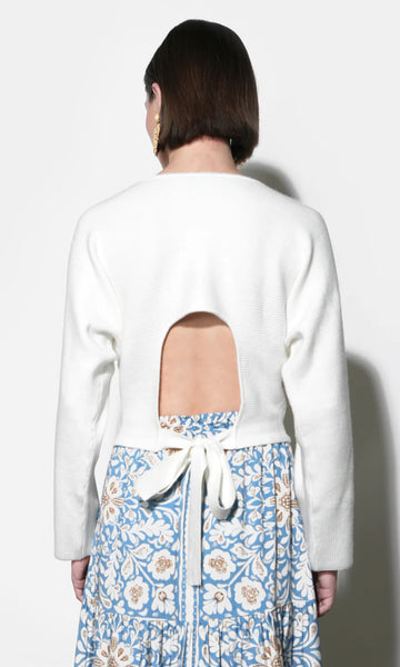 Valerie Open Back Sweater