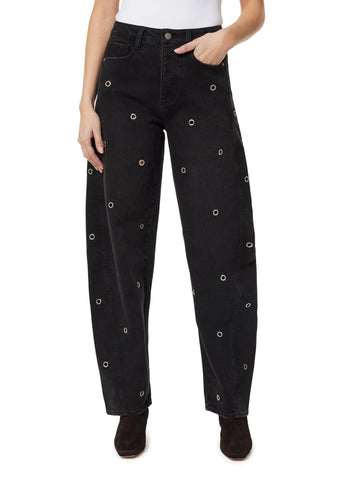 Evie Embellished Barrel Jean
