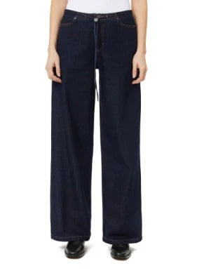 Jade Drawstring Wide Leg Jeans