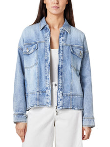 Zip Oversized Trucker Jacket