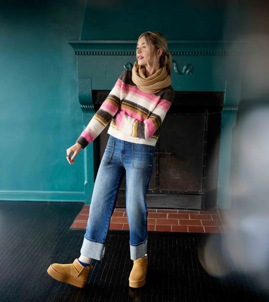 Elvira Striped Pullover Sweater