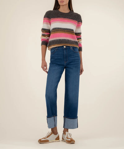 Elvira Striped Pullover Sweater