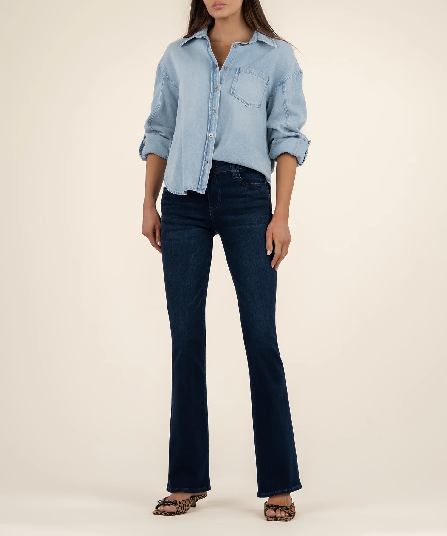 Natalie Mid Rise Flare Bootcut
